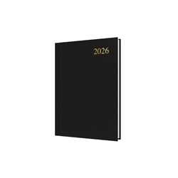 Collins Essential Diary A5 Day To Page Black