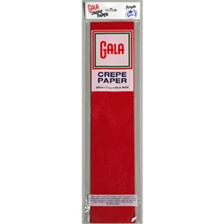 Alpen Gala Crepe Paper 240 x 50cm National Red Pack Of 12