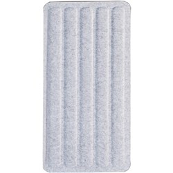 Sylex Seachange Screen Straight 560W x 9D x 1400mmH Charcoal And Light Grey