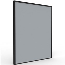 Rapidline SHUSH30+ Screen 750W x 30D x 900mmH Black Frame Grey Pinnable Fabric