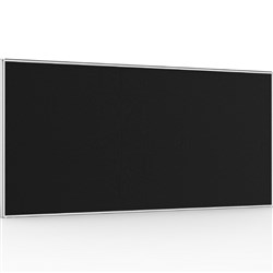 Rapidline SHUSH30+ Screen 1200W x 30D x 900mmH White Frame Black Pinnable Fabric
