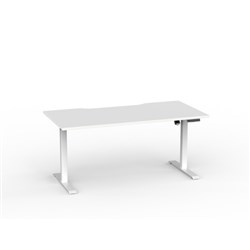 OLG QuickStand Height Adjustable Desk 1500W x 800D x 720-1200mmH White/White