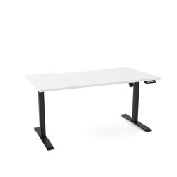 OLG QuickStand Height Adjustable Desk 1500W x 800D x 720-1200mmH White/Black