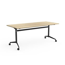 OLG Uni Flip Top Table 1500W x 600D x 720mmH New Oak Top Black Frame