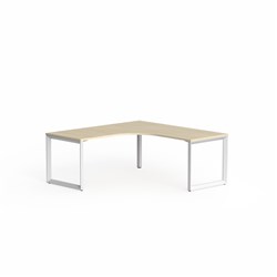 OLG Anvil 90Deg Workstation Right Hand Return 1800/1800W x 750D x 730mmH Maple/White