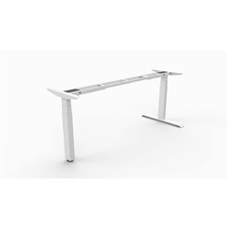 Rapidline Boost+ Executive Workstation Frame Only 1100 - 1800W x 700D x 595-1245mmH Wht