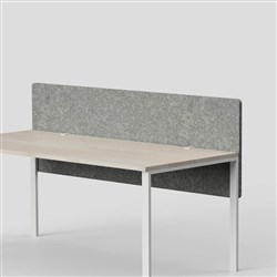 Visionchart SANA Serenity Altitude Dual Desk Screen 1800W x 12D x 600mmH Moonlight