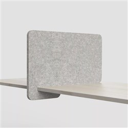 Visionchart SANA Serenity Altitude Slide On Desk Screen 680W x 24D x 420mmH Mushroom