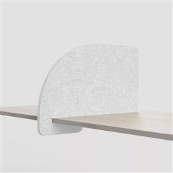 Visionchart SANA Serenity Arc Slide On Desk Screen 680W x 24D x 420mmH Frost