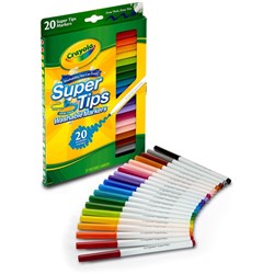 Crayola Super Tips Washable Markers Assorted Pack Of 20