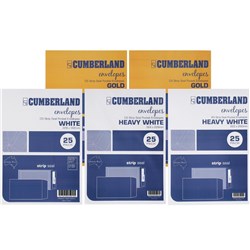 Cumberland Plain Envelope Pocket B4 250 x 353mm Strip Seal White Pack Of 25