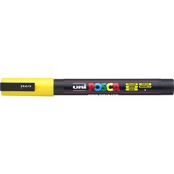 Uni Posca PC-3M Paint Marker Fine 1.3mm Bullet Tip Yellow