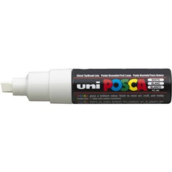 Uni Posca PC-8K Paint Marker Broad 8mm Chisel Tip White