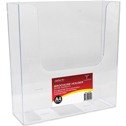 Deflecto Brochure Holder A4 Single Tier Wall Mount Extra Capacity