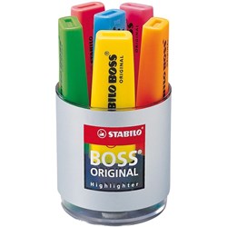 Stabilo Boss 7006 Highlighters Chisel 2-5mm Assorted Colours up Of 6