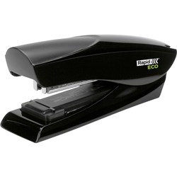 Rapid Eco Super Flat Clinch Stapler Full Strip 25 Sheet Capacity Black