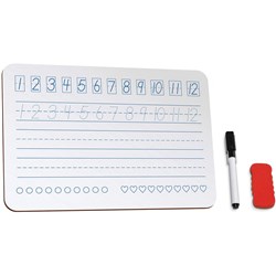 JPM Educational Whiteboard A4 299x212x3mm Numbers